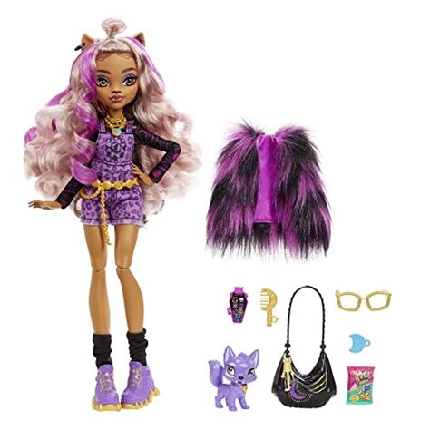 Monster High Clawdeen Wolf Fashion Doll With Purple Streaked Hair
