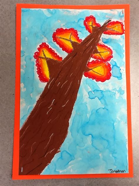 Whats Happening In The Art Room 2nd Grade Perspective Trees