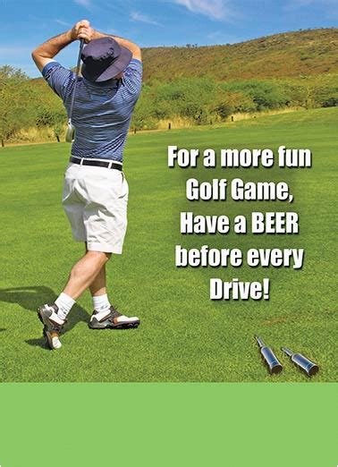 Happy Birthday Golf Quotes Funny Birthday Cards Drinking Cardfool Free