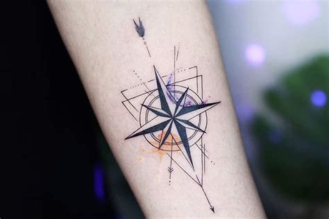 Compass Rose Tattoo Ankle