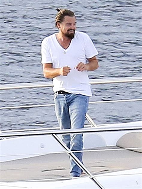 Leonardo Dicaprio Practices Karate On A Yacht Pictures Popsugar