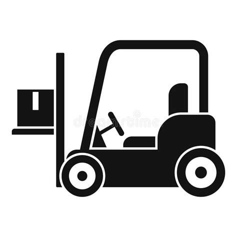 Forklift Icon Simple Style Stock Vector Illustration Of Crate Motor