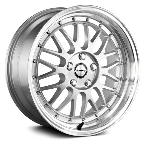 17x75 Shift Blade Silver Machined Hpo Wheels And Rims