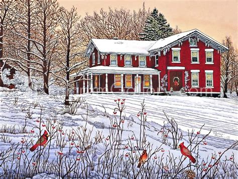 Kings Cardinals Eden Ny By Thelma Winter Winter Art Winter
