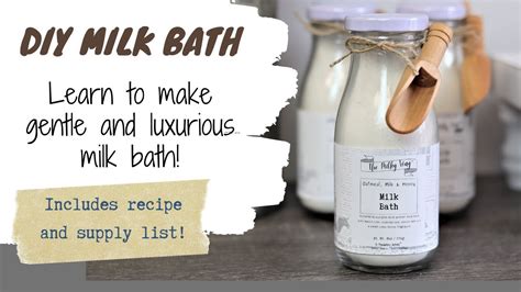 Diy Milk Bath Learn To Make Gentle And Luxurious Milk Bath Youtube