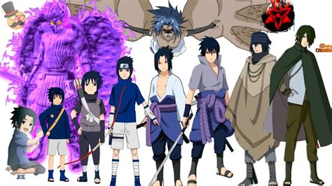 Naruto Characters Uchiha Sasukes Evolution Youtube
