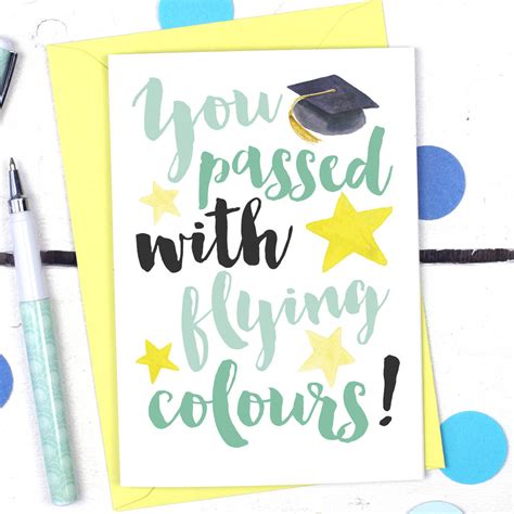 You Passed Your Exams Congratulations Card By Alexia Claire