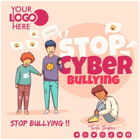 stop cyber bullying template postermywall