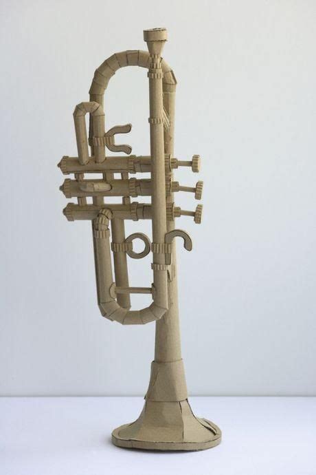 Cardboard Music Instrument Cardboard Sculpture Cardboard Sculptures