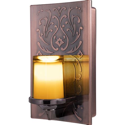Ge Candlelite Led Plug In Night Light Flickering Candle Design Oil