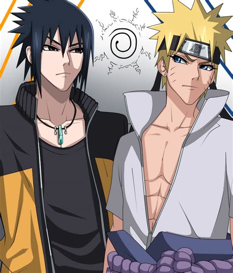 Uzumaki Naruto And Uchiha Sasuke Naruto And More Drawn By The Dark