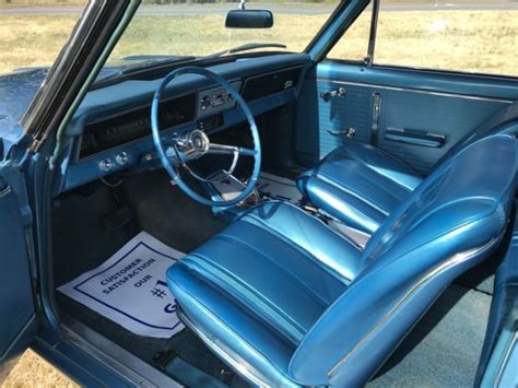 1966 Chevrolet Ii Nova Ss 327 L30 1 Owner Car Marina Blue Must See
