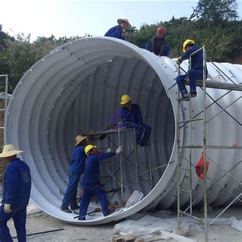 Galvanzied Steel Culvert Pipe For The Tunnels Qingdao Regions Trading