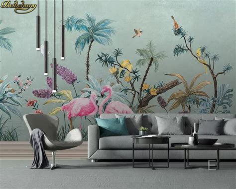 Beibehang Custom 3d Wallpaper Murals Medieval Hand Painted Tropical