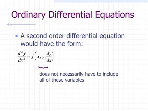 Ppt Ordinary Differential Equations Powerpoint Presentation Free