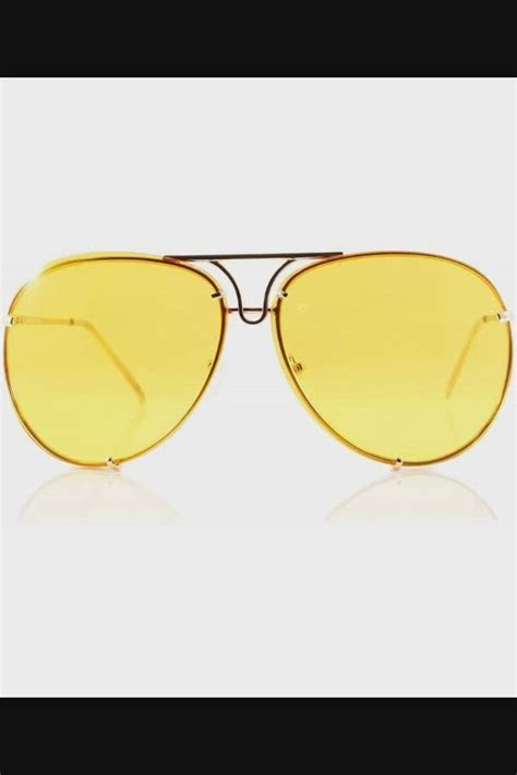 Retro Rimless Oversize Round Color Tinted Mirrored Sunglasses A031 A032 Yellow Cm186ek3zk2