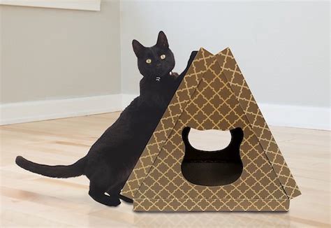 Cat Cardboard Houses 20 Colorful Shelters That Go Way Beyond Boxes