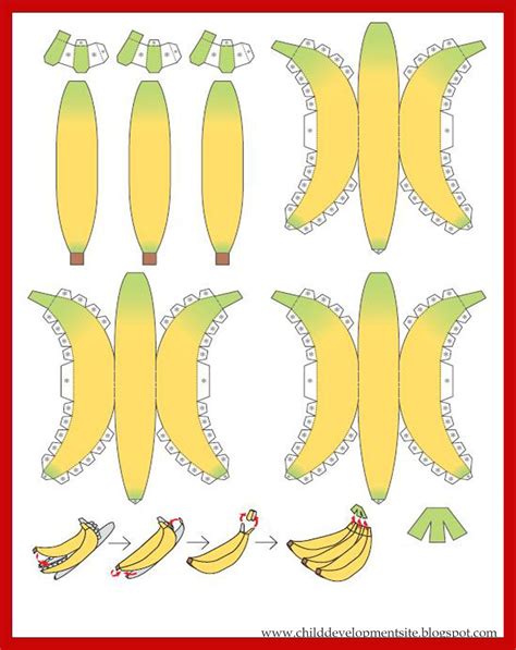 Paper Fruit Fruit Crafts Banana Crafts