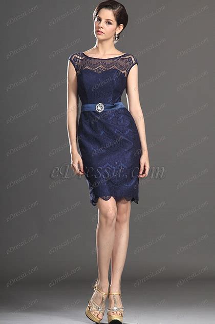 Edressit New Elegant Cap Sleeves Lace Party Dress Day Dress 03131305