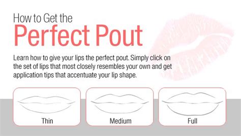 How To Get The Perfect Pout Learn How To Give Your Lips The Perfect