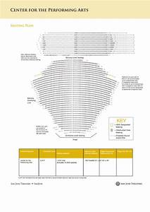 Center For The Performing Arts Seating Chart Printable Pdf Download