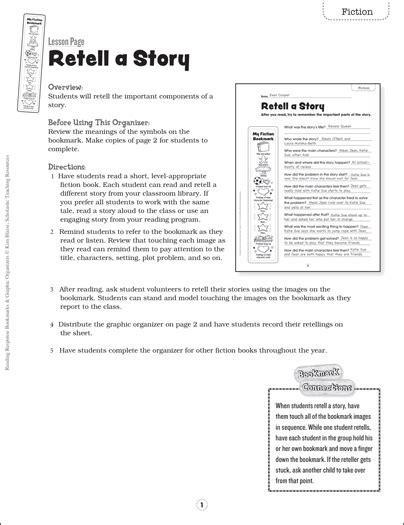 Free Graphic Organizers For Retelling A Story Ferisgraphics