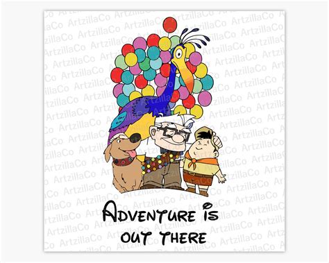 Disney Up Adventure Is Out There Carl Fredricksen Russell Etsy