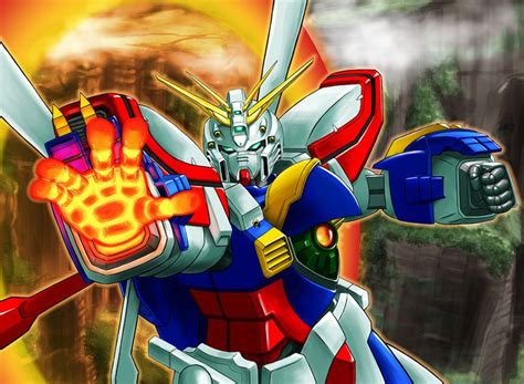 G Gundam Burning Gundam Mecha Anime Mobile Fighter G Gundam