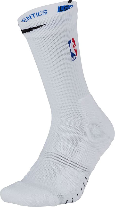 Nike Elite Quick Nba Basketball Crew Socks White Large
