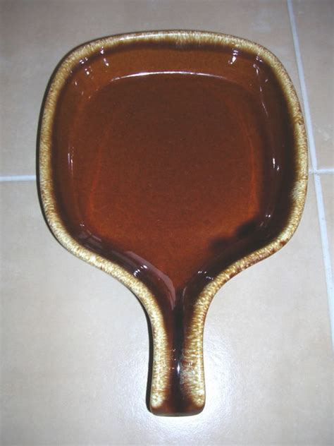 hull brown drip pottery skillet dinnerware dishes collections stoneware glaze plates