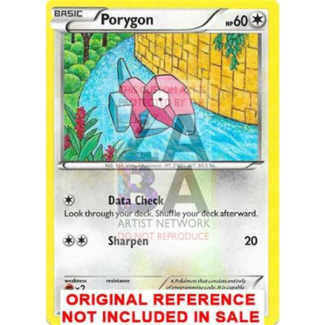Porygon 6498 Xy Ancient Origins Extended Art Custom Pokemon Card Zabatv