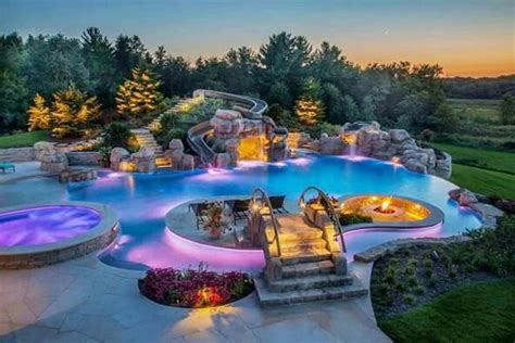 Written piece which is listed within pool slides, water feature for backyard, and published at may 17th, 2016 12:54:35 pm by. Swimming pools Chicago this is one awesome pool | Dream ...