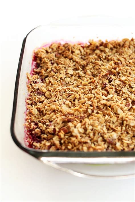 Raspberry Rhubarb Crisp Minimalist Baker Recipes