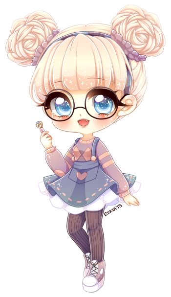 Kawaii Chibi Anime Girl Blonde Hair