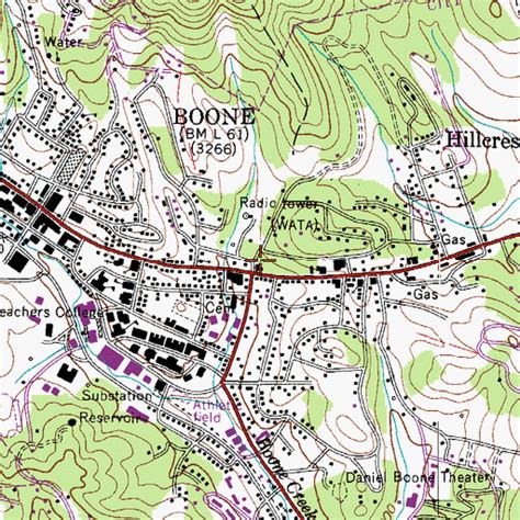 Elevation Map Of Boone Nc United States Map