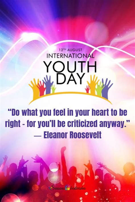 International Youth Day Quotes For Status Motivation Inspiring International Youth Day