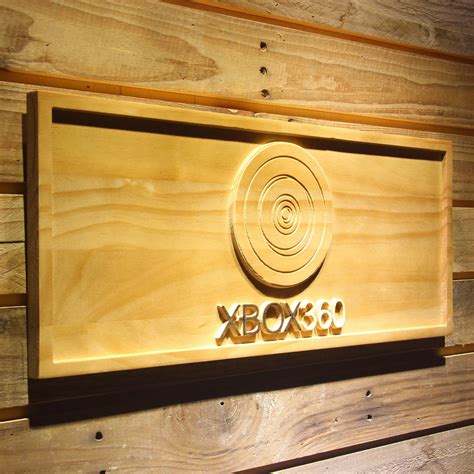 Xbox 360 Rings Wooden Sign Safespecial