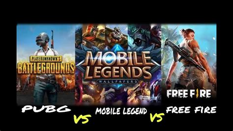 Pubg mobile is one of the best action shooting game online. Part 1 Mobile Legend VS PUBG VS FREE FIRE | Dalam 5 Hal ...