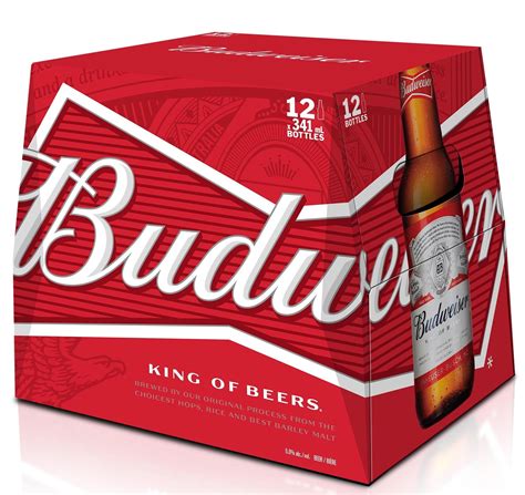 Budweiser Beer 12 Pack 16 Oz Bottle Garden State Discount Liquors