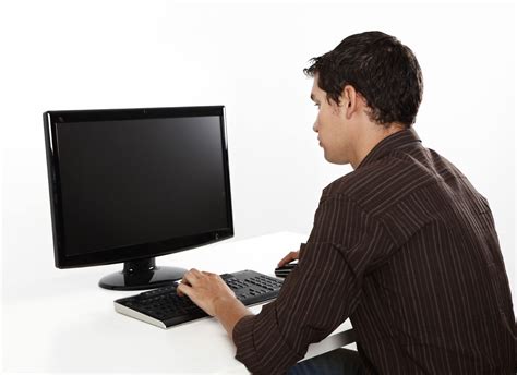Guy On Computer