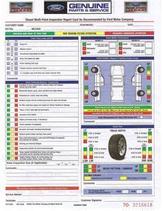 A properly maintained vehicle lasts longer and runs premium maintenance from ford protect covers routine inspections, preventive care and replacement of normal wear and tear items that require. Ford multi-point inspection report card #10 in 2020 ...
