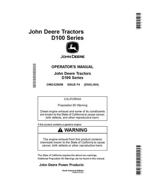 John Deere Tractors D100 Series D105 D110 D125 D130 D140 D160 And