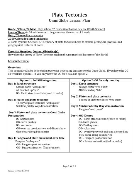 If you are working in. 13 Best Images of Plate Tectonics Worksheet Answer Key ...