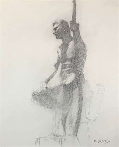 Male Nude Pencil Drawing Etsy My Xxx Hot Girl