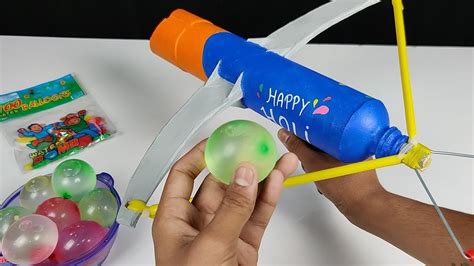 How To Make Amazing Holi Water Balloon Launcher Holi Idea Youtube