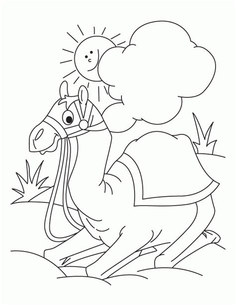 In the hsl color space #c19a6b has a hue of 33° (degrees), 41% saturation and 59% lightness. Camel Is Sitting In The Desert Coloring Page | Download ...