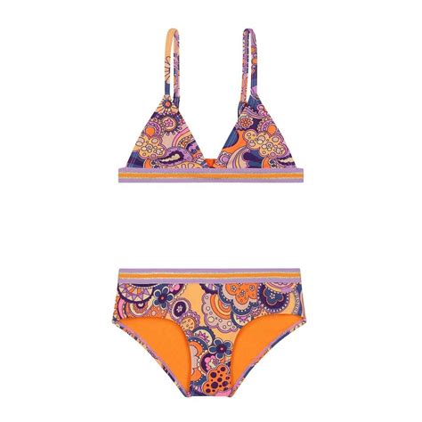 girls shiwi bikinis girls luna bikini set woodstock wave multi color — sassywearshop