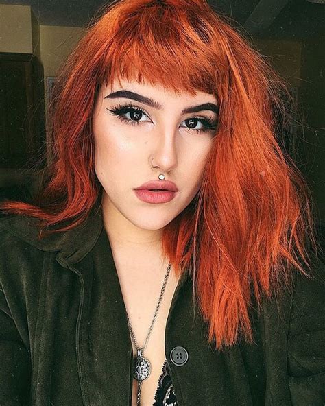 What A Perfect Pout 👄 Sunset Orange Is Crazy Gorgeous On Cooltobeekind🧡 Hair Color Orange