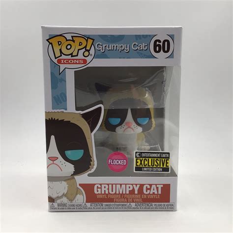 Funko Pop Icons Grumpy Cat Flocked