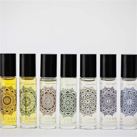 Rainbow Organic Perfume T Box Includes 7 Perfumes Lemon Canary